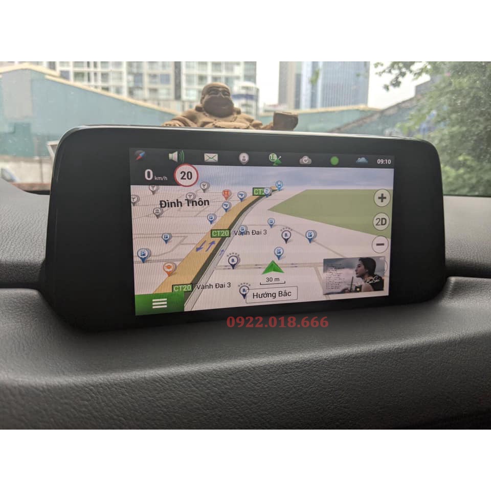 Bộ Carplay Android Box Ai Lắp Xe Mazda Cắm Sim 4G - Ram 4G,Rom 64GB