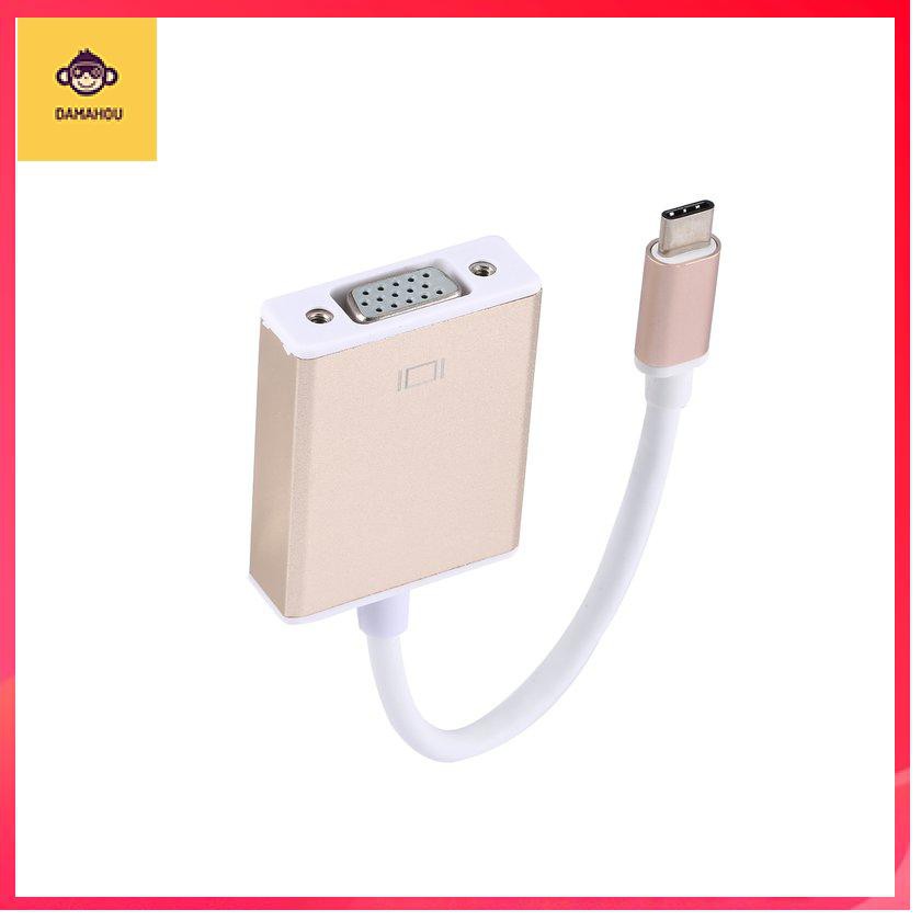 Dây Cáp Chuyển Đổi Từ Cổng Usb C Sang Cổng Vga 3 Cổng Dành Cho Macbook