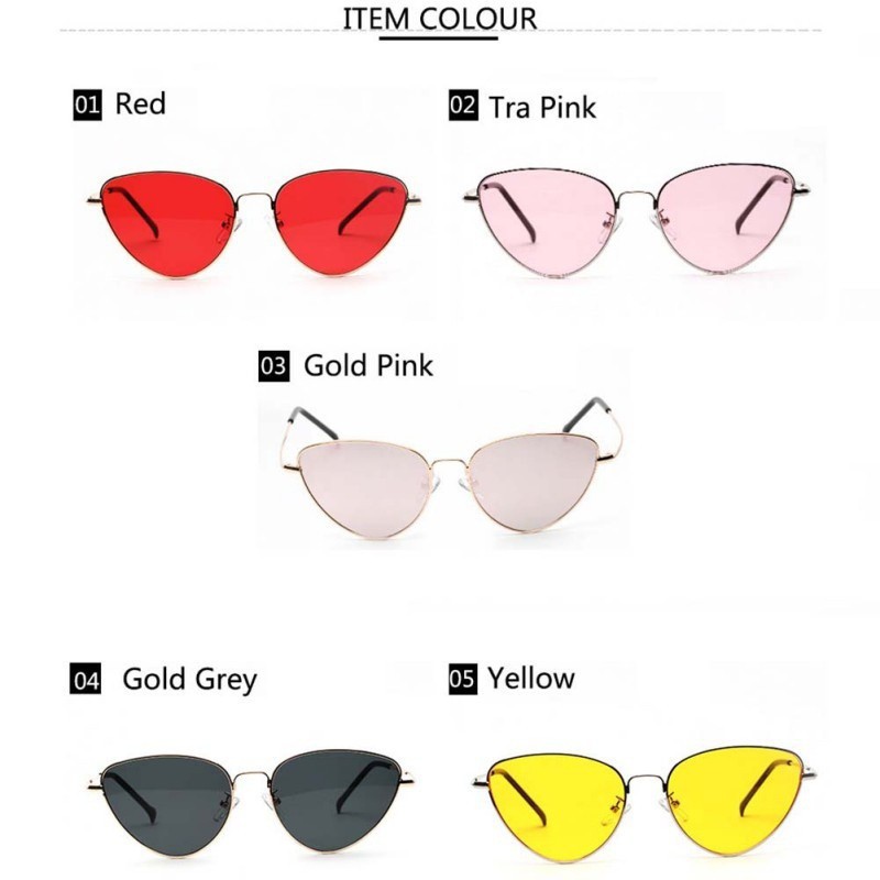 Mắt kính gọng kim loại hình mắt mèo độc đáo thời thượng