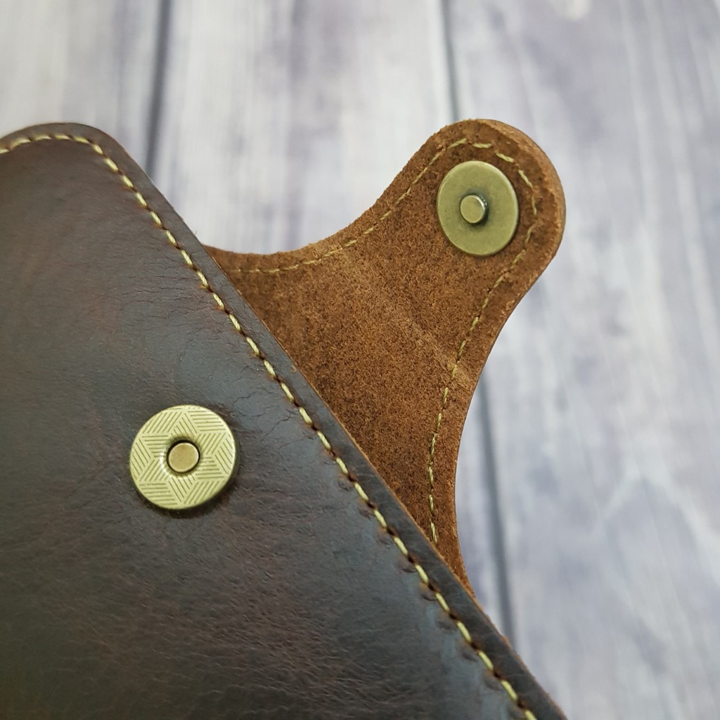 bao da da bò cao cấp iphone 11 (6.1 inch) | BigBuy360 - bigbuy360.vn