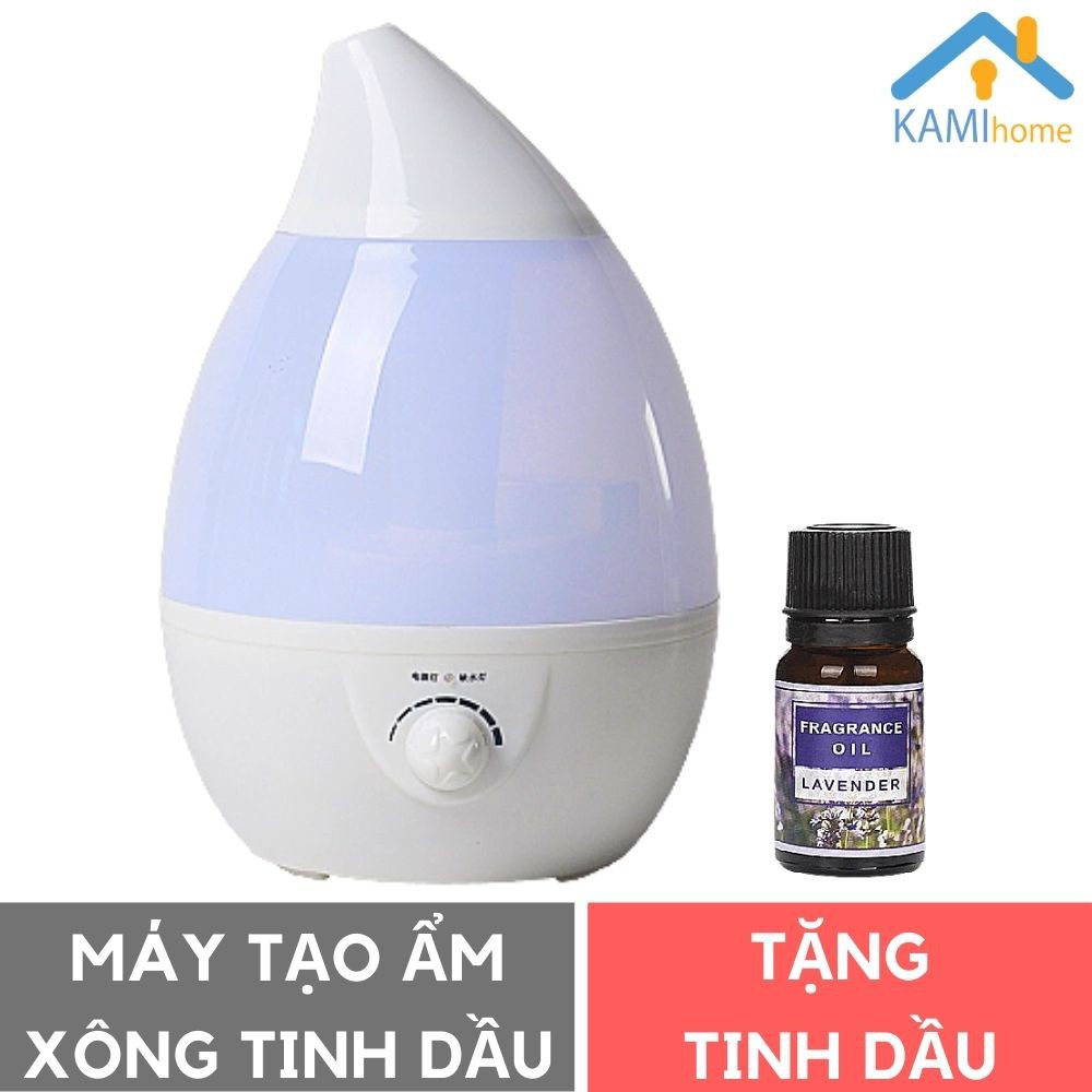 Máy khuếch tán xông tinh dầu và tạo ẩm phun sương ❤️Tặng Tinh dầu ❤️ cỡ Lớn không tỏa nhiệt dùng cho phòng >20m2
