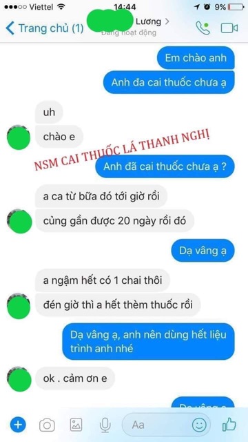 Cai thuốc lá Thanh Nghị