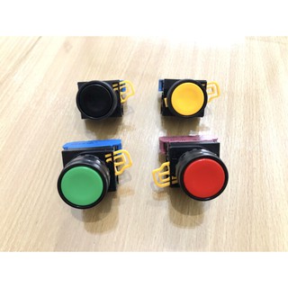 Nút nhấn Idec	YW1B-A1E10G, YW1B-A1E10R, YW1B-A1E10Y (xanh lá, đỏ, vàng)