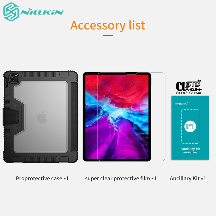 [Mã SKAMA07 giảm 8% đơn 250k]BAO DA IPAD PRO 12.9 2020 NILLKIN BUMPER CHỐNG SỐC CHÍNH HÃNG [NEW SALEOFF] | BigBuy360 - bigbuy360.vn