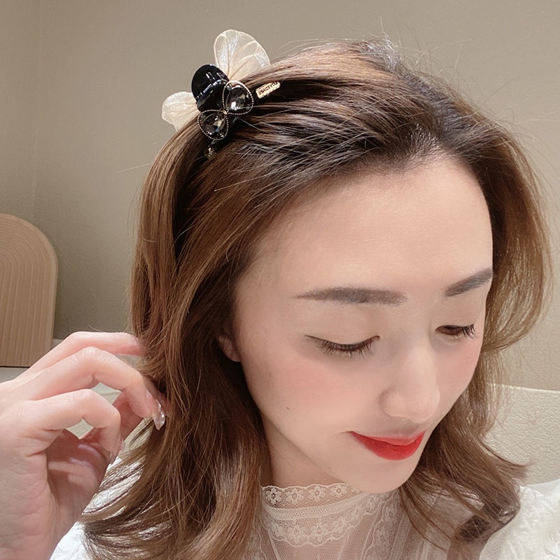 Kẹp Tóc Hình Nơ Đính Đá Phong Cách Hàn Quốc Thời Trang Cho Nữ
