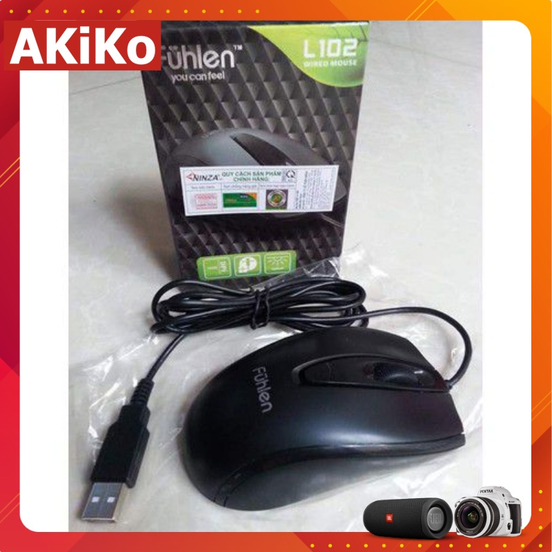 Chuột máy tính laptop có dây gaming Fuhlen bảo hành 12 tháng AKIKO AK L102