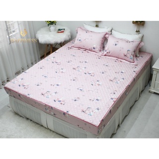 Set ga gối chun chần bông Happiness