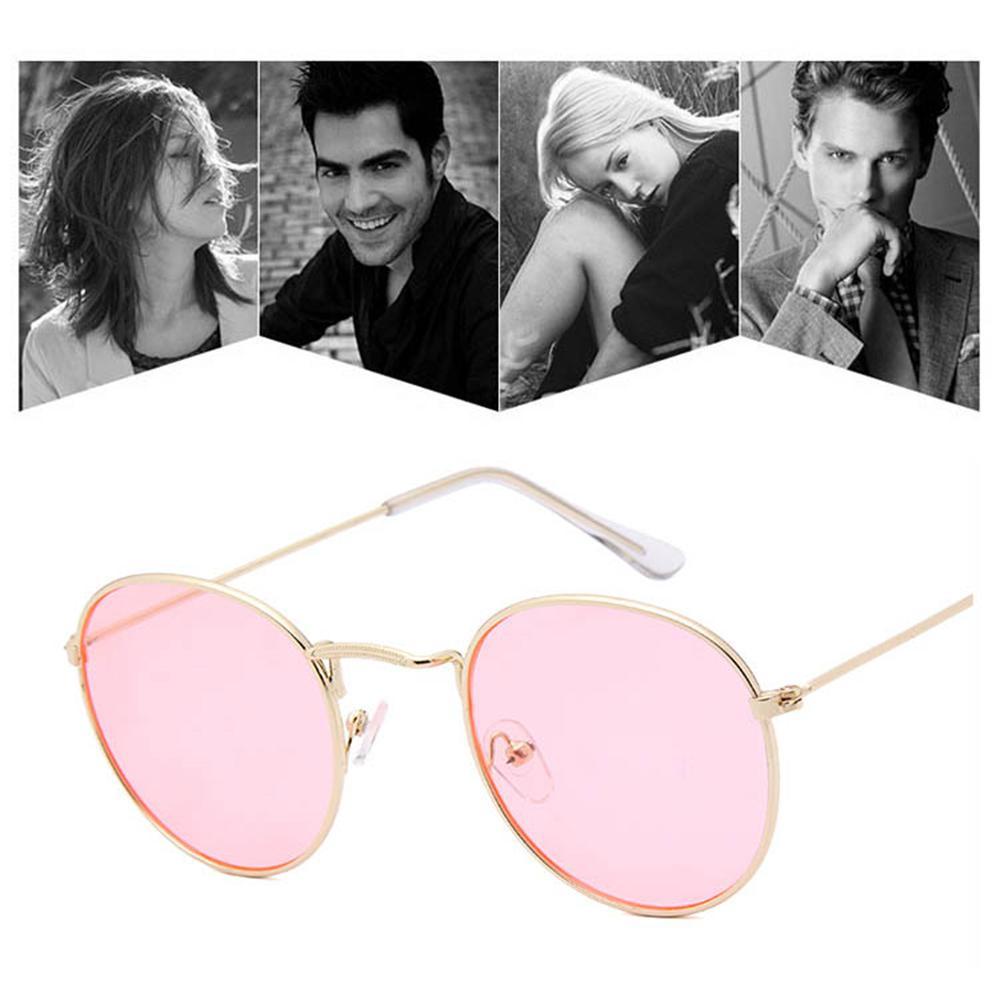 Kính Mát Tròn Gọng Kim Loại Phong Cách Hippie Thời Trang Mùa Hè