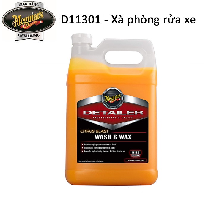Xà phòng rửa xe hương cam, quýt/ Meguiar's Citrus Blast Wash &amp; Wax - D11301