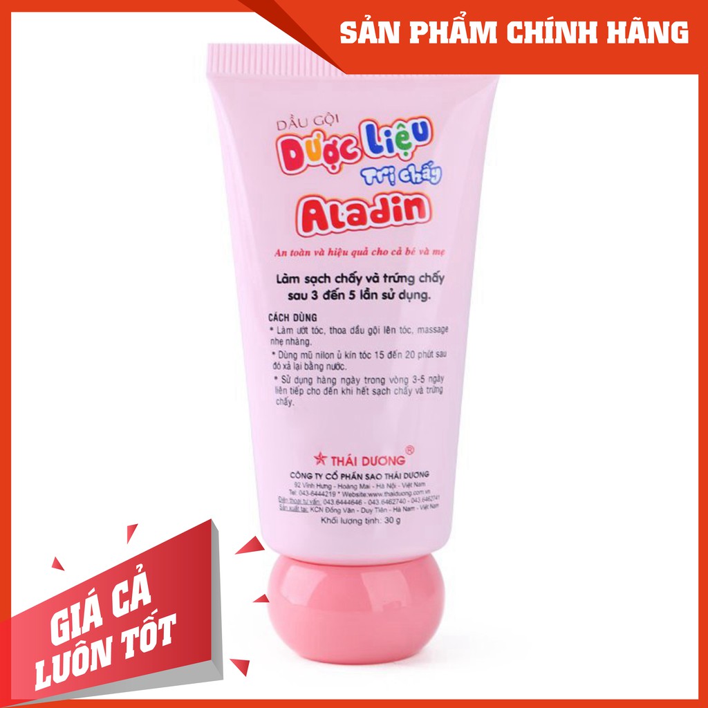 Dầu gội trị chấy Aladin Sao Thái Dương 30g  [Chính hãng]