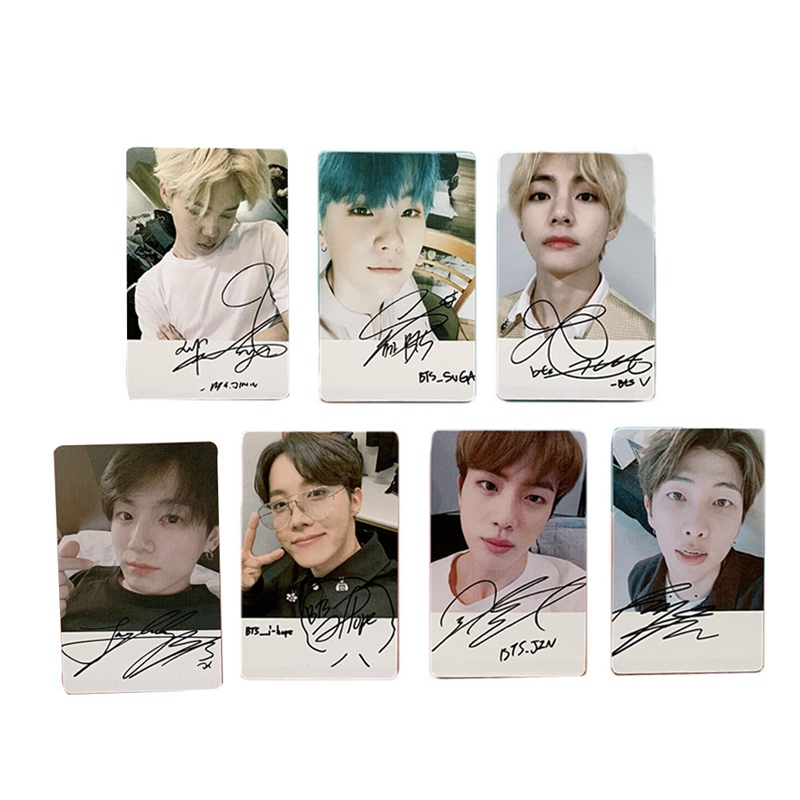 Bộ 7 Thẻ Hình Thành Viên Nhóm Nhạc Bts