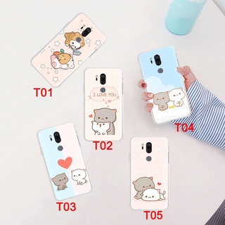 Ốp Điện Thoại Mềm Trong Suốt Hoạ Tiết Hình Mèo Đáng Yêu Cho Lg G5 G6 G7 G8 Thinq Q V20 V30 V30S V35 V40 150gt