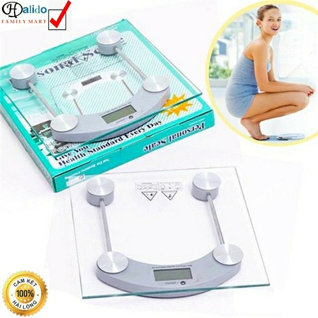 CÂN SỨC KHỎE ĐIỆN TỬ PERSONAL SCALE 2005D - HALIDO - MÀN HÌNH LCD - MẶT KÍNH CHỊU LỰC