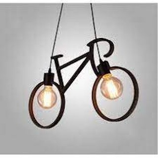 Đèn Thả: Mẫu đèn trang trí hình cây xe đạp.