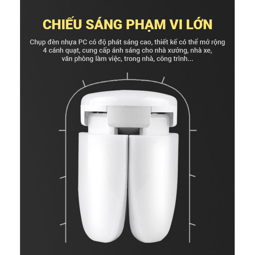 Đèn LED 40W tiết kiệm điện năng, ánh sáng trắng siêu sáng, chất liệu cao cấp cách nhiệt chống nổ, chiếu sáng mọi nơi