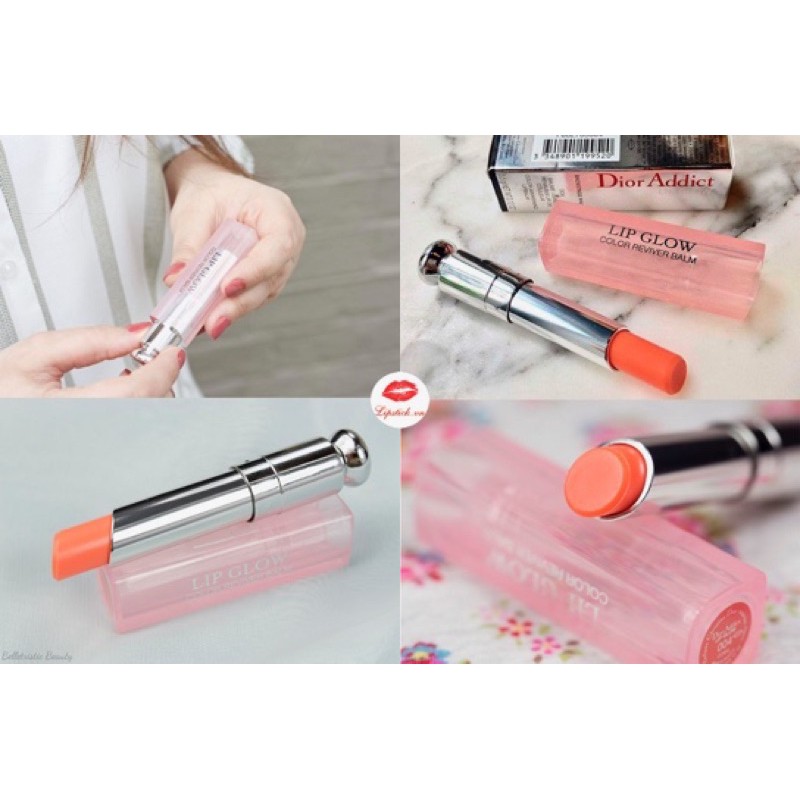 Son Dưỡng Dior Addict Lip Glow 004 Coral Màu Cam San Hô