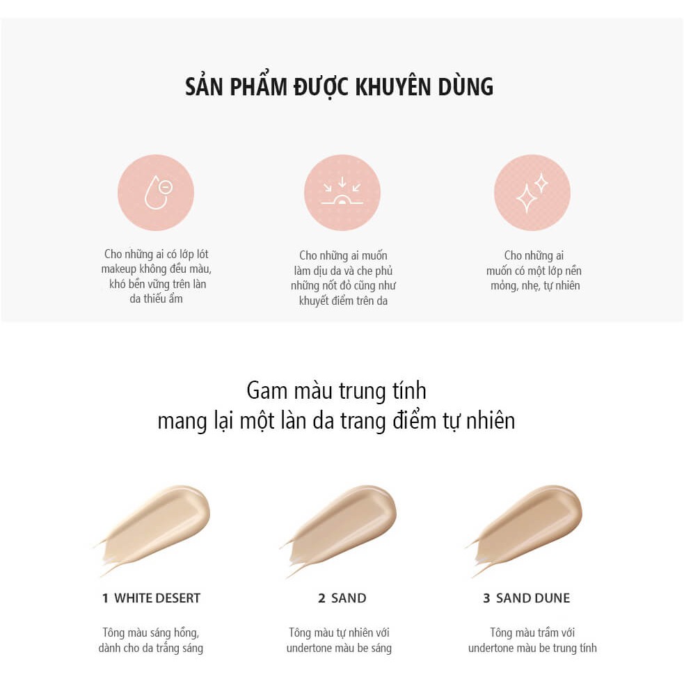 Phấn Nước Trang Điểm Huxley Cover Cushion Own Attitude 12g - 03 Sand Dune