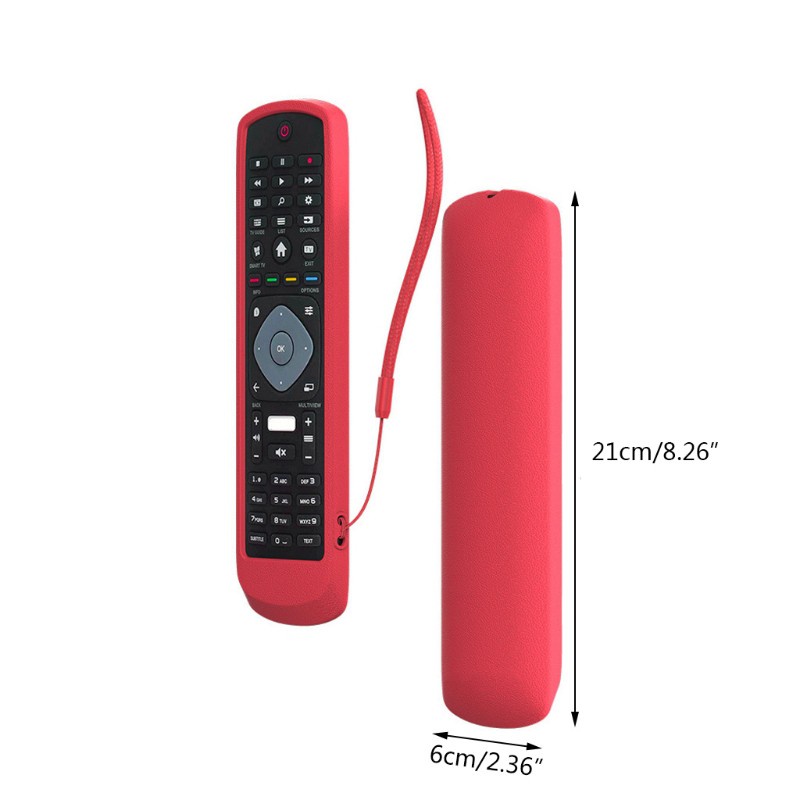 Vỏ Bọc Điều Khiển Từ Xa Philips Tv Bằng Silicon Mềm Màu Trơn Chống Bụi Bẩn Siêu Bền Cho Netflix Hof16H303Gpd24