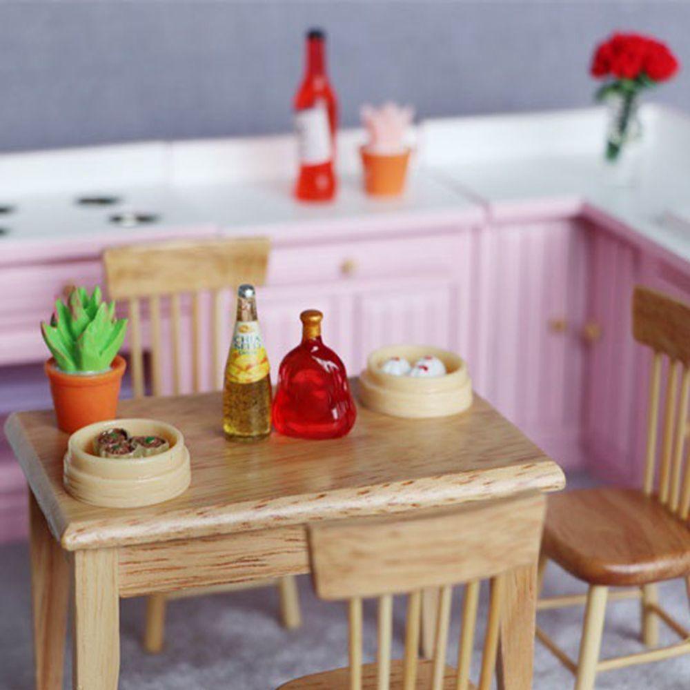 Bàn Ăn Bằng Gỗ Chất Lượng Cao Tỉ Lệ 1 / 12 Trang Trí Nhà Búp Bê