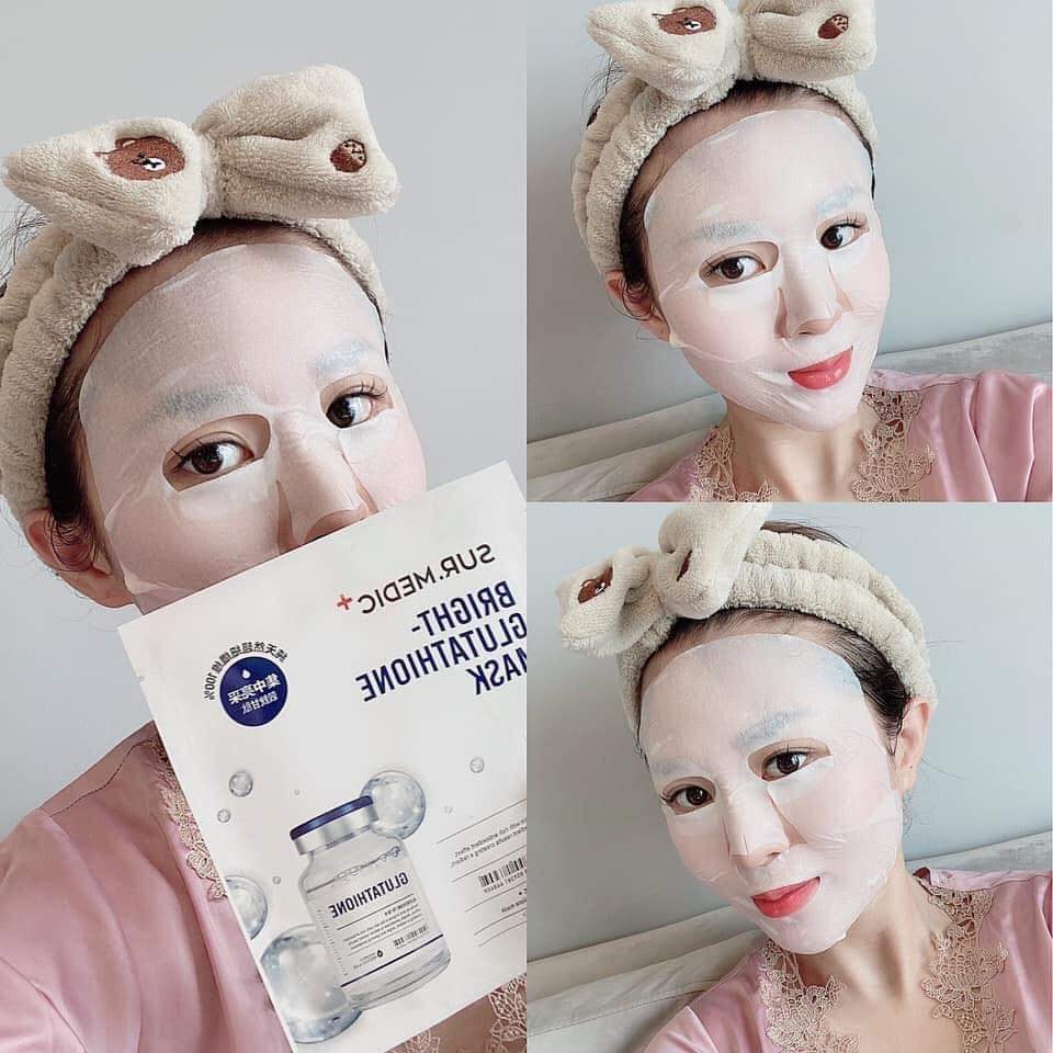 Mặt Nạ Dưỡng Trắng Da Chuyên Sâu Sur.Medic+ Bright Glutathione Mask 30g - HAFA BEAUTY