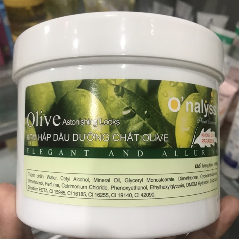 Kem Hấp Dầu O'nalyss Olive - Hũ1000g