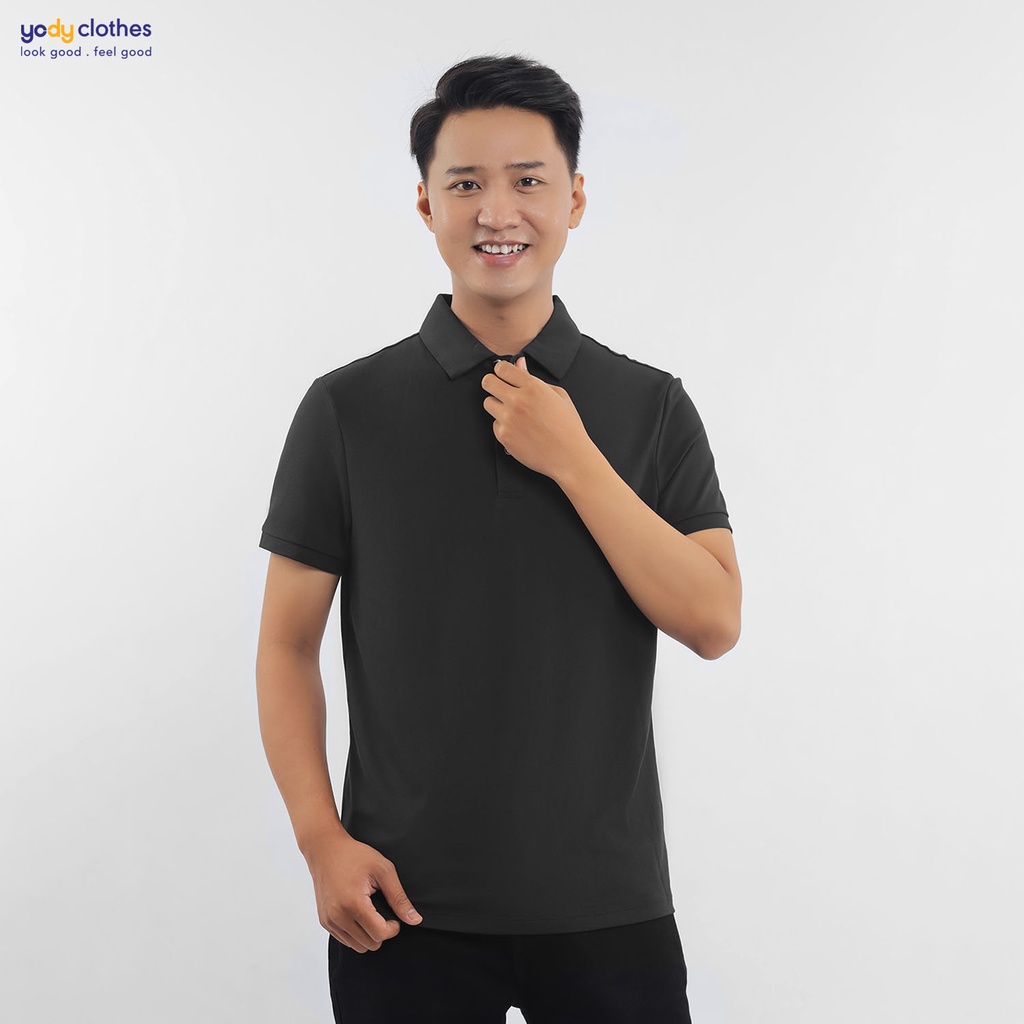Áo thun polo nam cổ bẻ YODY vải mắt chim tay ngắn thoáng mát chuẩn form APM5431
