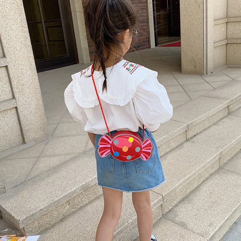 Túi Da Pu Đeo Chéo Mini Đựng Tiền Xu Dành Cho Trẻ Em