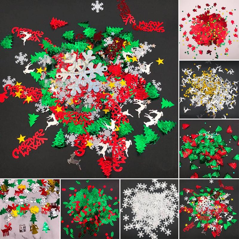Phụ Kiện Trang Trí Giáng Sinh Hình Hoa Tuyết Tuần Lộc Lấp Lánh