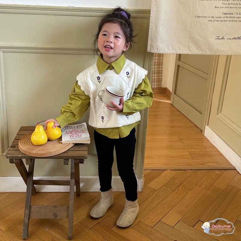 Quần Dài Lưng Cao Dáng Ôm Phong Cách Hàn Quốc Thời Trang Cho Bé Gái