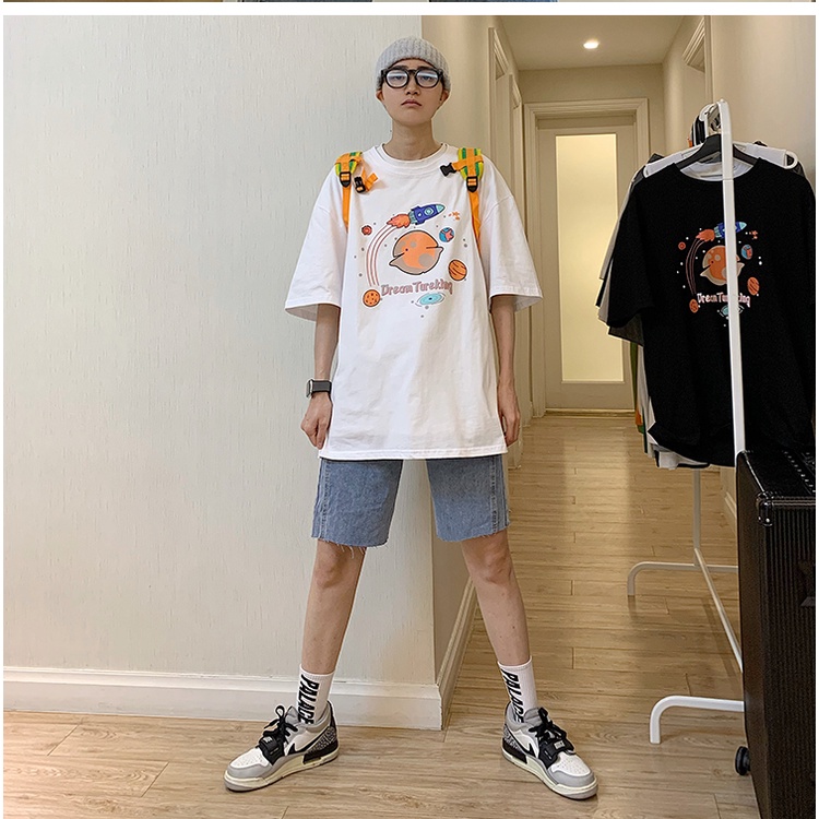 Áo thun tay lỡ  DREAM TUREKING   phông Unisex nam nữ tee oversize form rộng pull Ulzzang Streetwear Hàn Quốc vải mềm