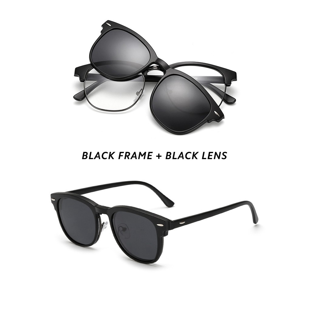 Mắt kính 2 tròng kèm nam châm cá tính thời trang