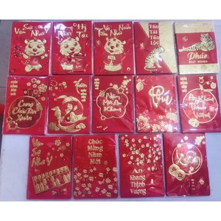 Bao lì xì đỏ Nhũ loại nhỏ