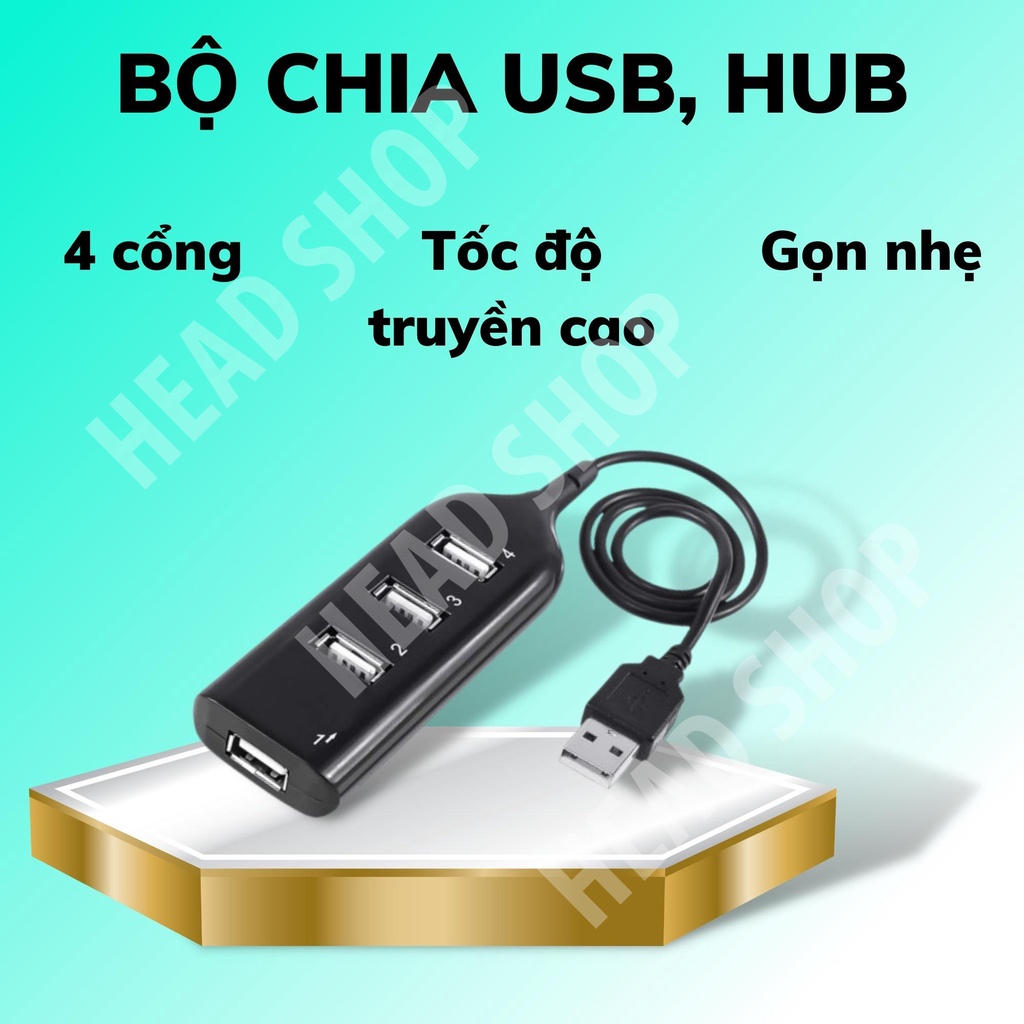 Bộ chia USB HUB 4 port USB 2.0 giá rẻ mẫu 1 HEAD SHOP
