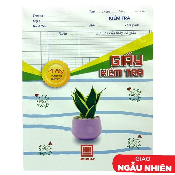 Tập Kiểm Tra 4 Ôly Vuông (80 Trang) - 4939 (Mẫu Bao Bì Giao Ngẫu Nhiên)