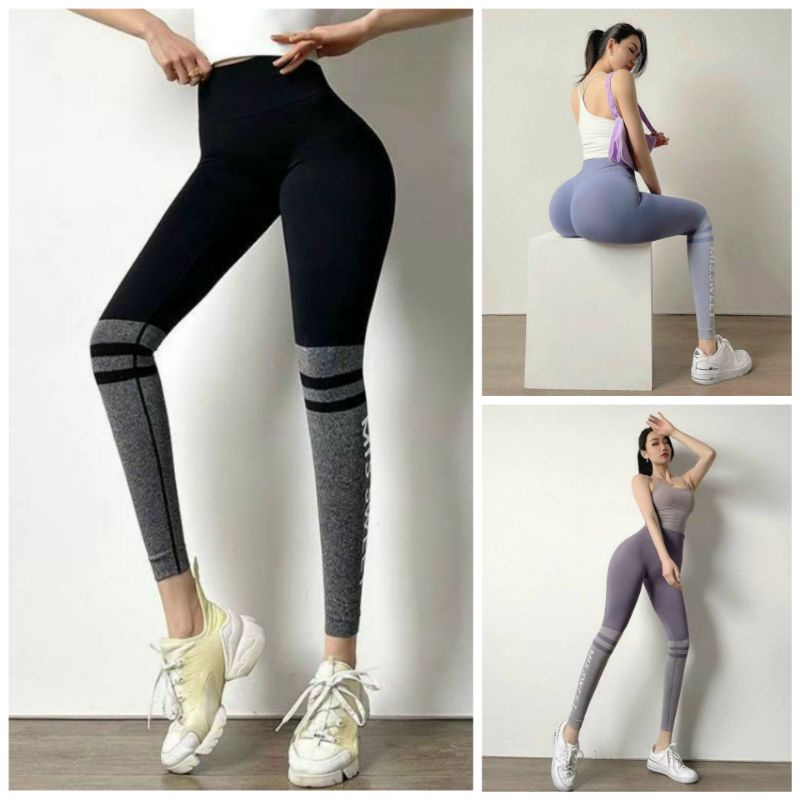 Quần tập legging chun mông cạp cao siêu nâng mông có viền tập gym, yoga cao cấp