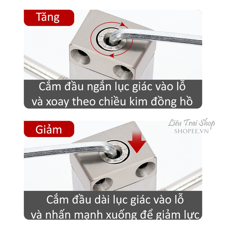 Bản lề đóng cửa tự động khép cửa tự động inox