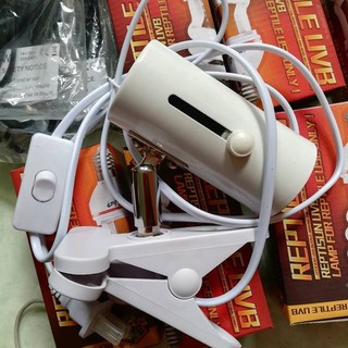 Kẹp đèn xoay 360 có chui sứ