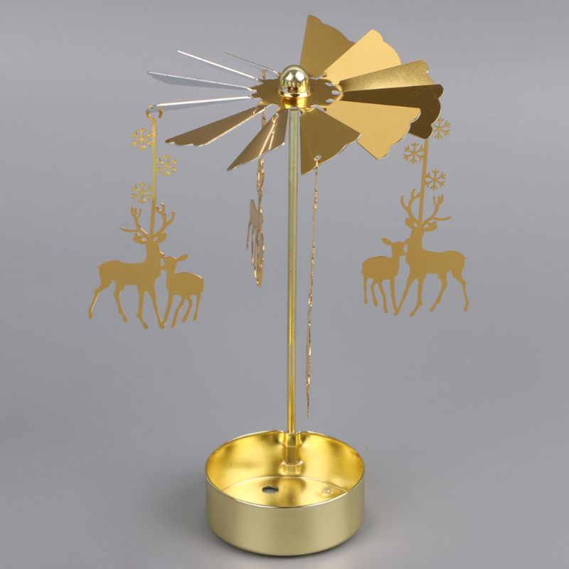 Giá Đỡ Đèn Cầy Dạng Xoay Bằng Kim Loại Trang Trí Tiệc Cưới