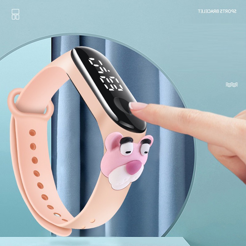 Đồng Hồ LED búp bê ZGO DISNEY nam - nữ và Cho Bé Yêu Silicon Chống Nước sinh hoạt hàng ngày