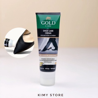 Xi Đánh Giày Đen Cao Cấp Goldcare Dạng Tuýp Kem - Dùng Được Cho Áo Da, Túi Xách, Sofa Da