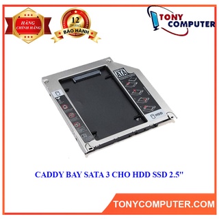 Caddy Bay HDD SSD SATA 3 9.5mm/12.7mm - Khay ổ cứng thay thế ổ DVD