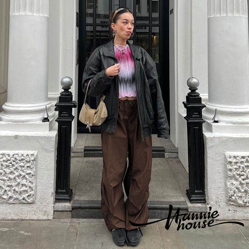 Quần Dài Ống Rộng Màu Sắc Thời Trang Cho Nữ