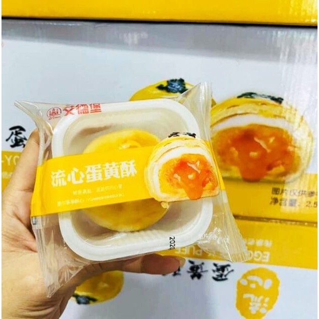 (Date : 03 tháng) [ ĐỪNG BỎ LỠ CƠ HỘI THƯỞNG THỨC] 01 cái x 50gr Bánh trứng chảy Hàng Xá Trứng Muối