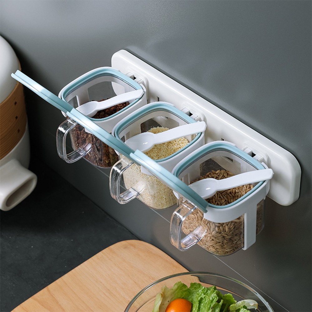 Set 3 Hũ Gia Vị Gắn Tường K8 - Hiện Đại - Sạch Sẽ - Phòng Bếp Thông Minh