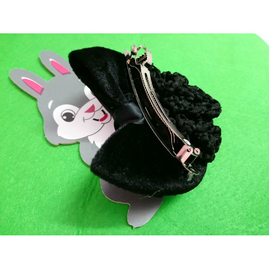 kẹp tóc nơ lớn màu đen đẹp y hình , kèm búi lưới. hàng luôn có sẵn và y hình vì hình shop tự chụp nha