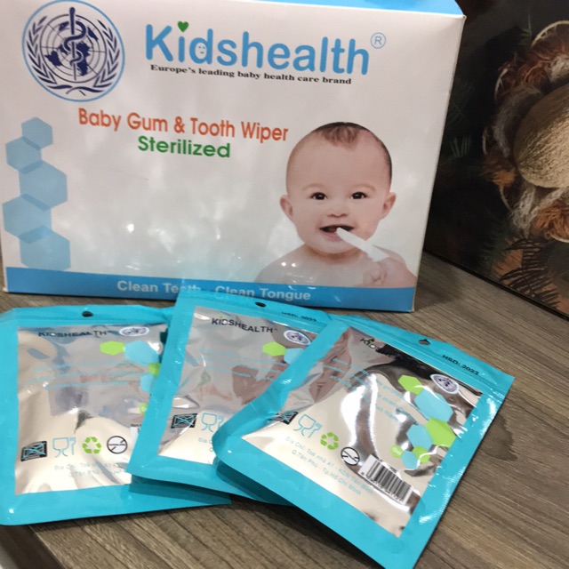 Gạc vệ sinh răng miệng Kidshealth, Gạc rơ lưỡi Kidshealth, Gạc rơ lưỡi trẻ em