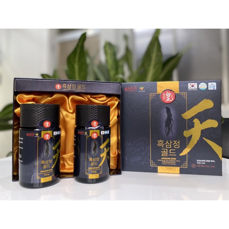 Cao Hắc Sâm Premium Gold HG Bio Hàn Quốc hộp 2 lọ x 250g (Date2025)- Banhkeotalk