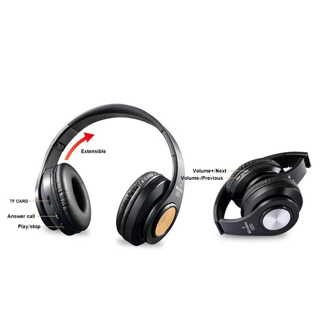 KY-10 Bluetooth Headphone Wireless Headphones Bluetooth 4.2 Stereo Gaming Headset Tai nghe không dây dạng chụp đầu kết nối Bluetooth 4.2