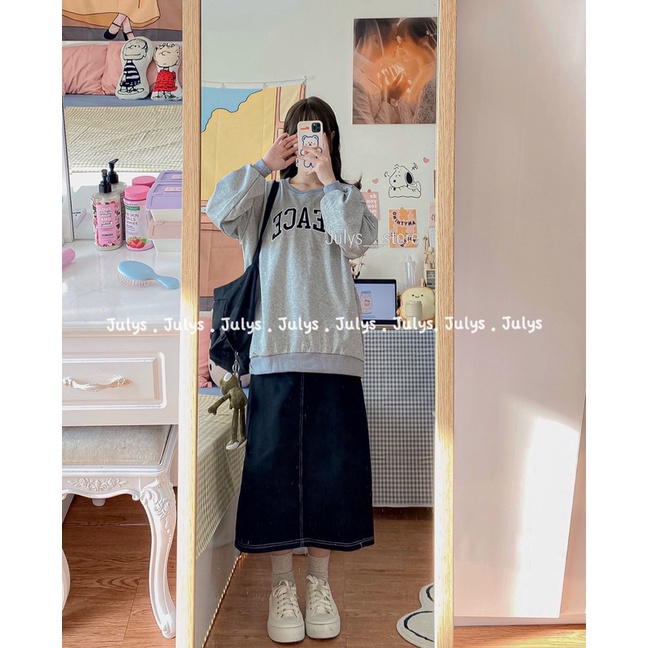 Áo pull da cá PEACE (ảnh shop chụp kèm video)