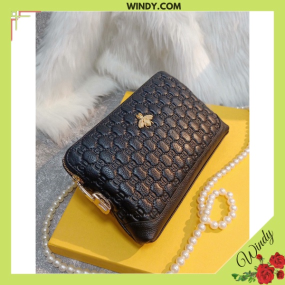 Ví Cầm Tay Nam G.U.C ong Khóa Số Cao cấp Chất Da Bò windy.com